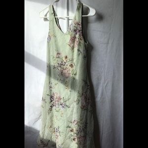 Floral Sleeveless Dress - Petite Size 6